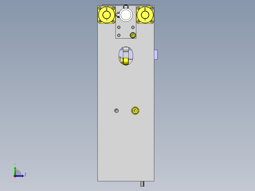 切断组件左视图