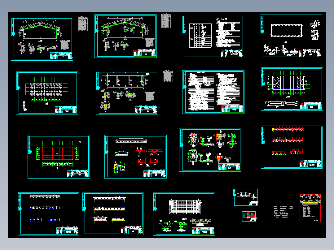 餐厅钢结构CAD施工图免费下载