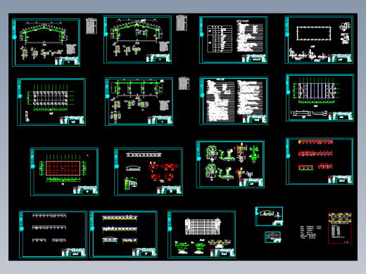 餐厅钢结构CAD施工图免费下载
