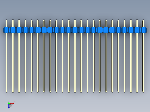彩色公头100mil（2.54mm）系列-DS1021_blue_1x23p_100mil_Type43_rev1.0俯视缩略图