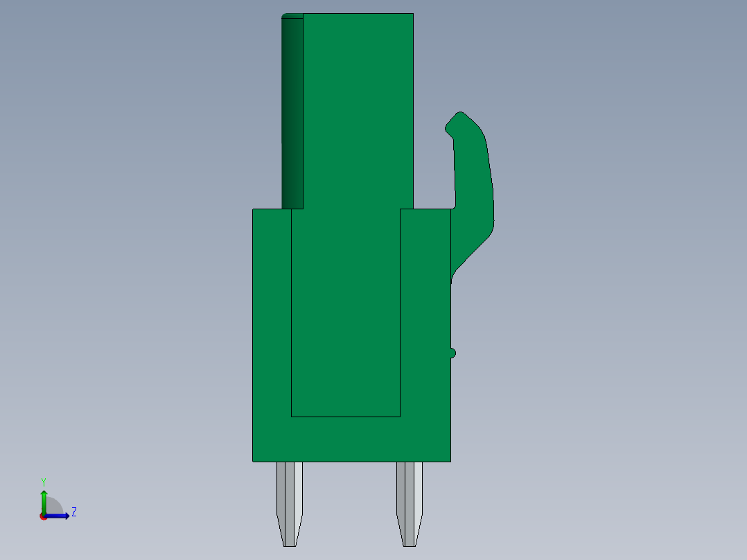 DEGSON 2EDG 系列 5.08mm 可插拔接线端子组-2EDGB-5.0_5.08-xxP-14-00AH左视图