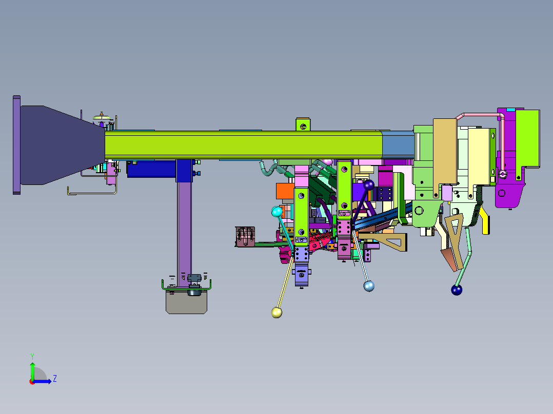 新型汽车车门焊接固定工装左视图