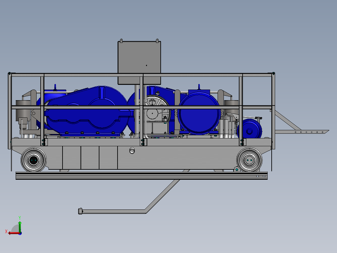 转向架设计后视图