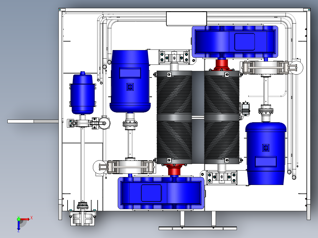 转向架设计俯视图