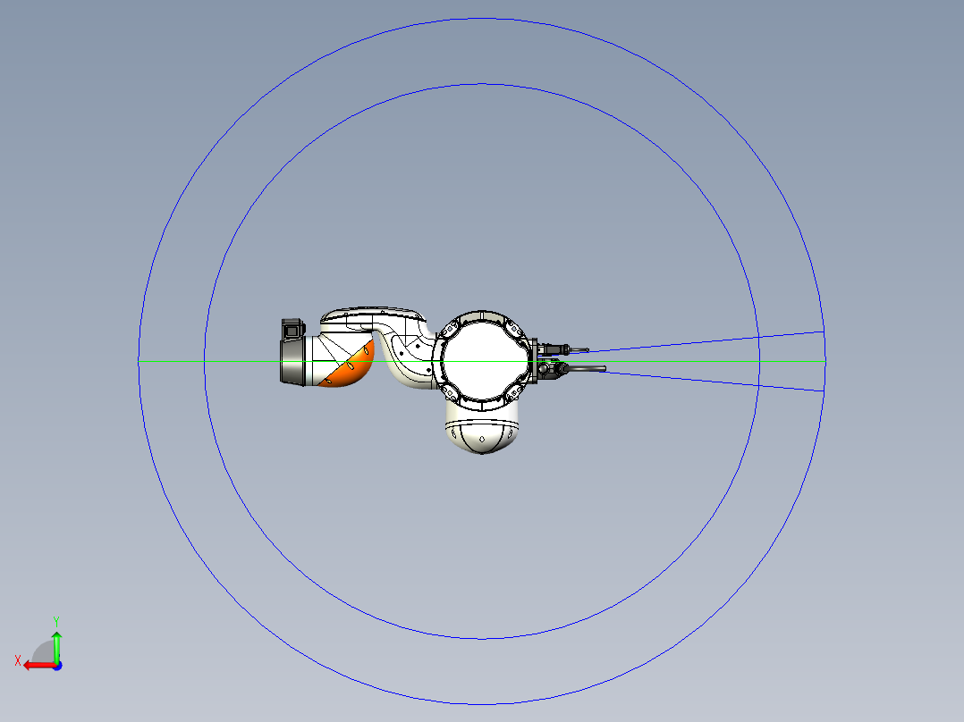 scara四轴机械臂后视图