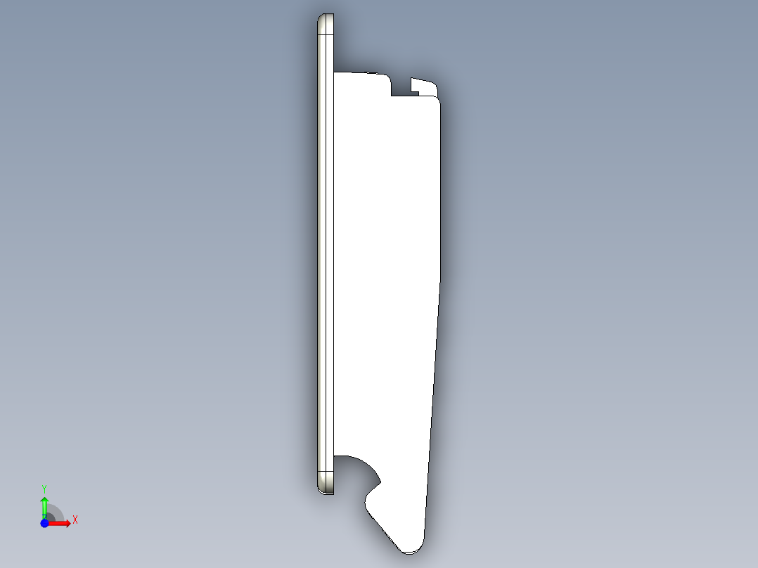 盤式取手(B)SG-3D多系列多零件图纸模型前视图