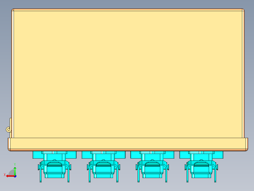 电器柜 电控柜 (98) 机械设计素材后视图