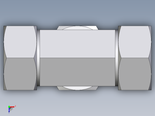 卡套式工业通用硬管接头EO_Union_tee_T28LCF俯视缩略图