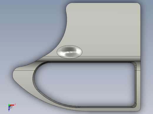 汽车门框--stp catia俯视缩略图