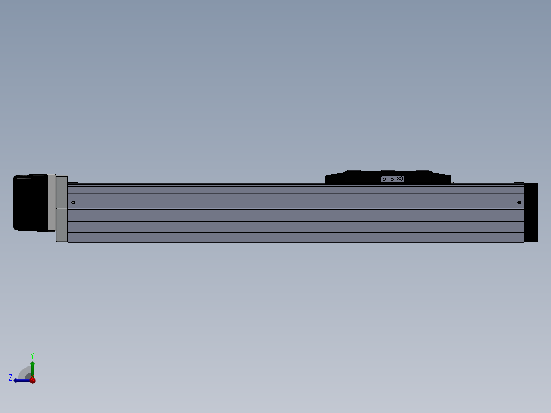 电动滑台模组SDH80左连模组（配台达电机）右视图