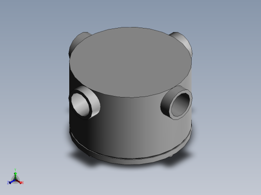 pvc conduit--cross正等轴测缩略图