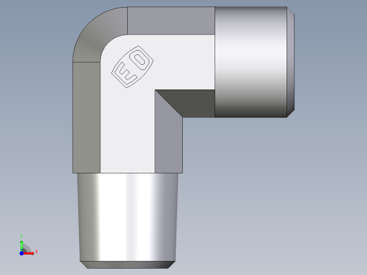 卡套式工业通用硬管接头EO_Male_stud_elbow_WE08LM71X前视缩略图