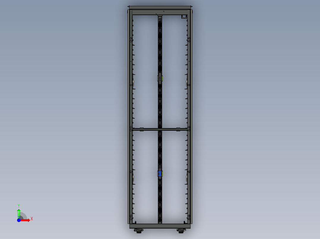 服务器机柜 (7)前视图