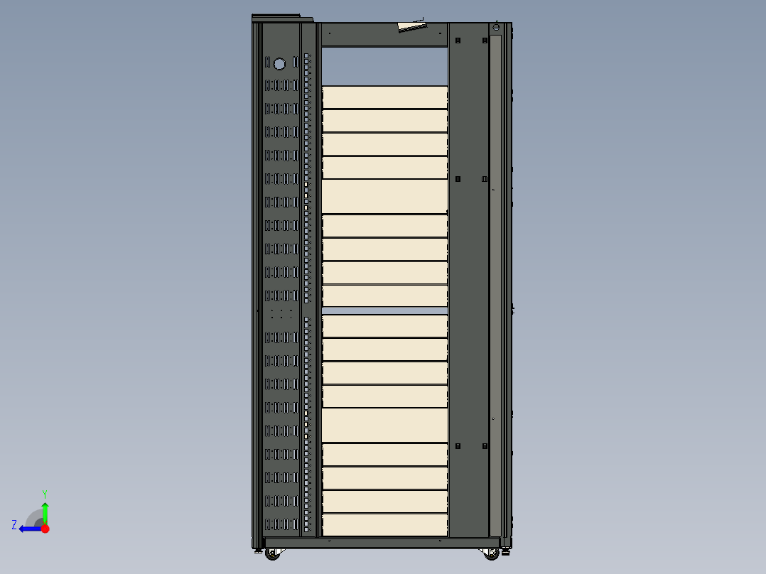服务器机柜 (7)右视图