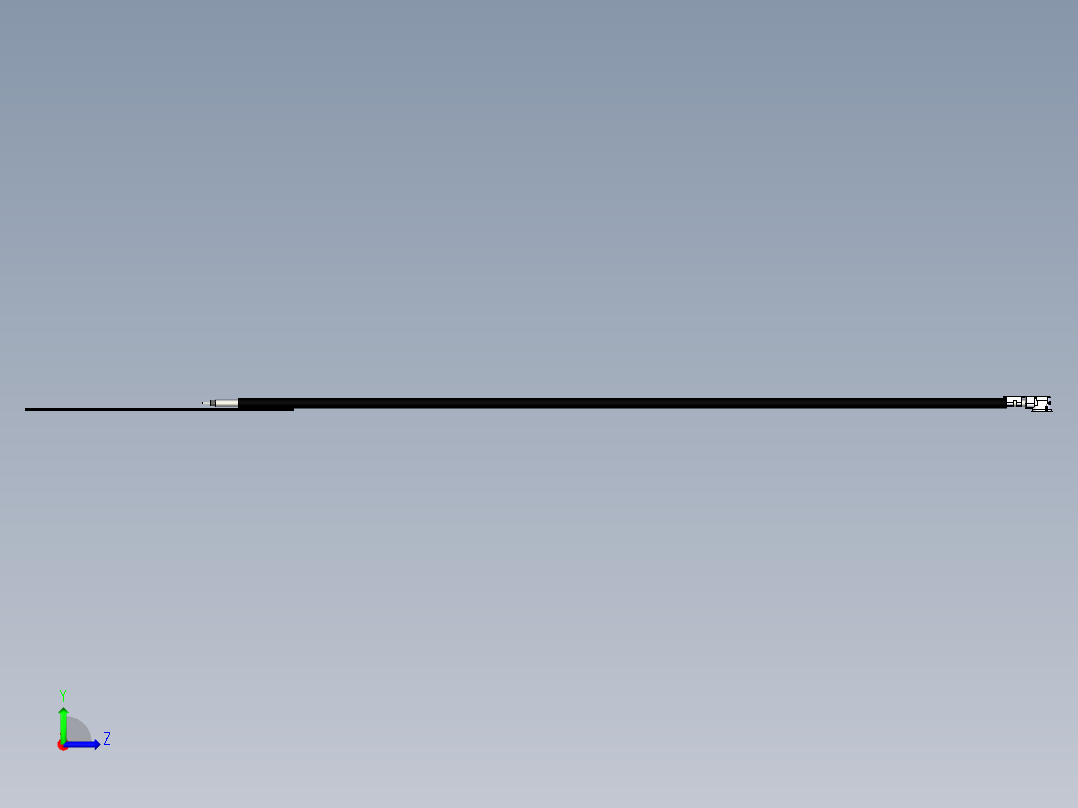 伸缩天线左视图