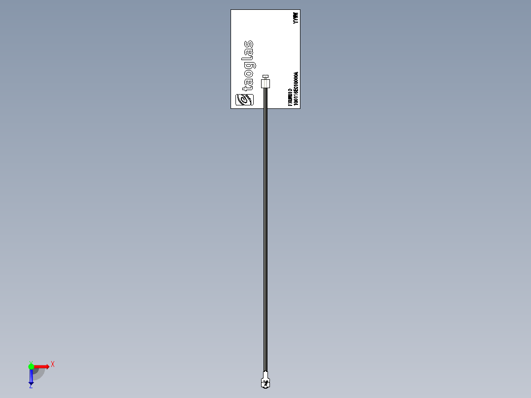 伸缩天线俯视图