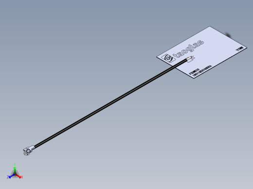 伸缩天线正等轴测缩略图
