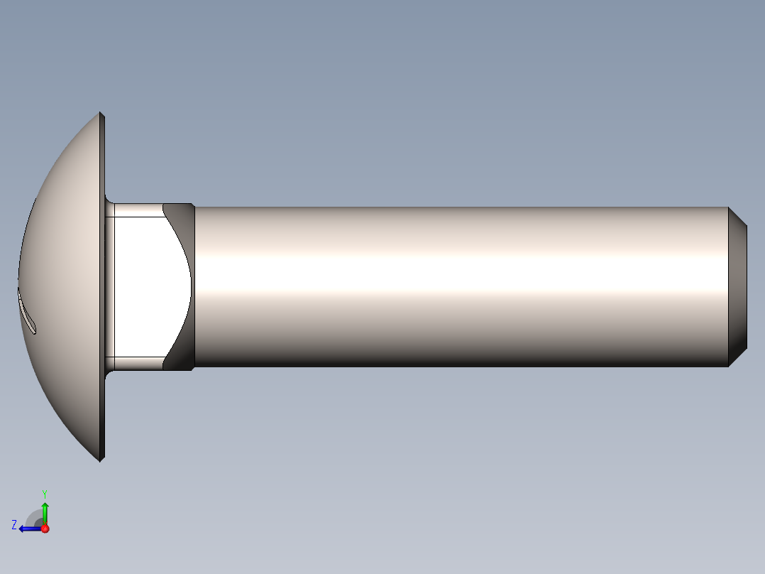 常用紧固件库左视图