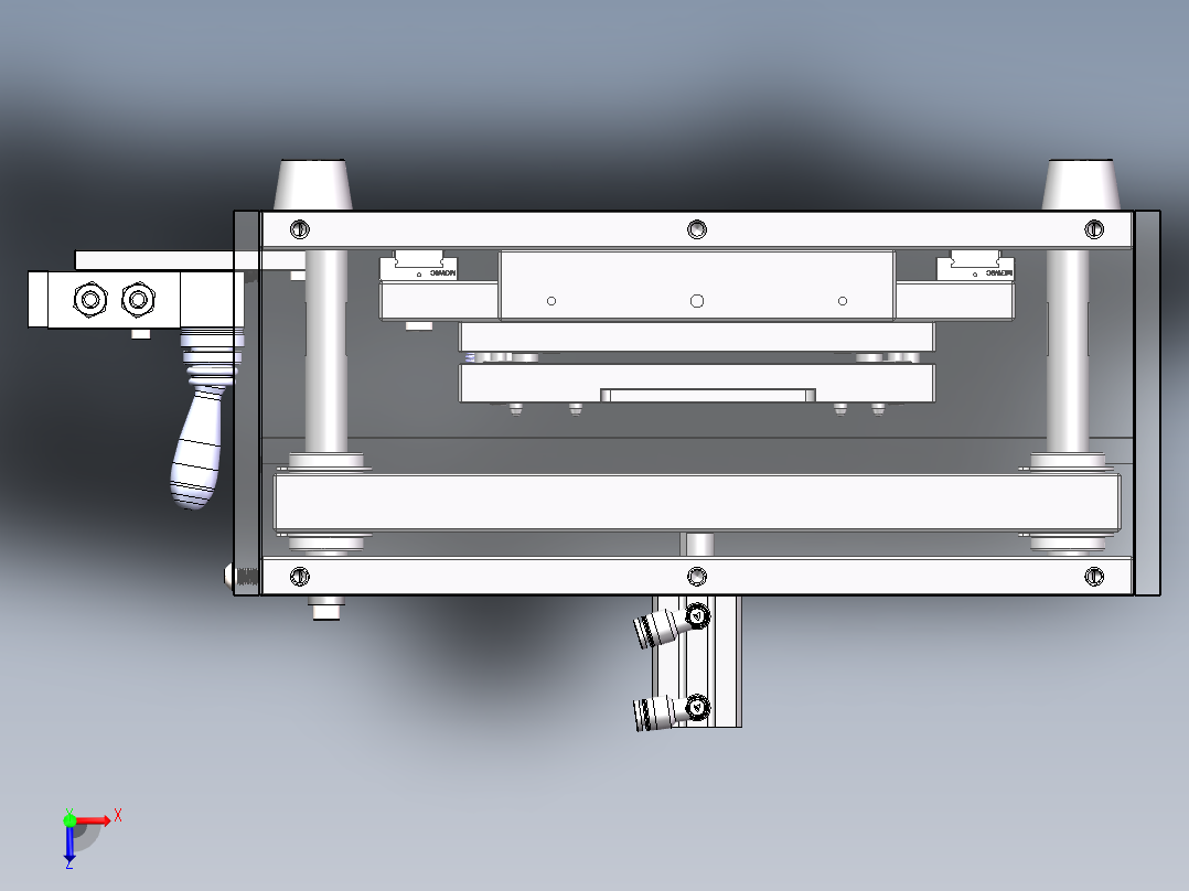 贴二维码治具俯视图