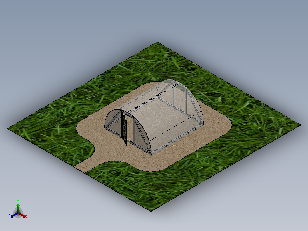 温室5正等轴测图