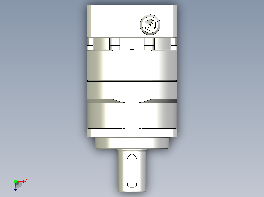 多摩川行星减速机TB-042-L1-8(30 46 M4 13)俯视图