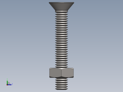 紧固件-M3 Stainless Flathead左视缩略图