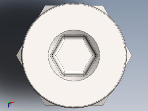 紧固件-M3 Stainless Flathead俯视缩略图