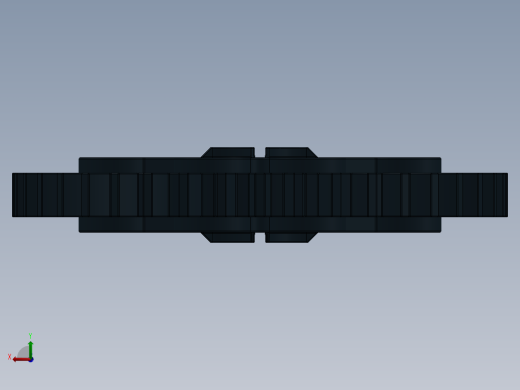 3649 Black Technic Gear 40 Tooth.SLDPRT后视缩略图