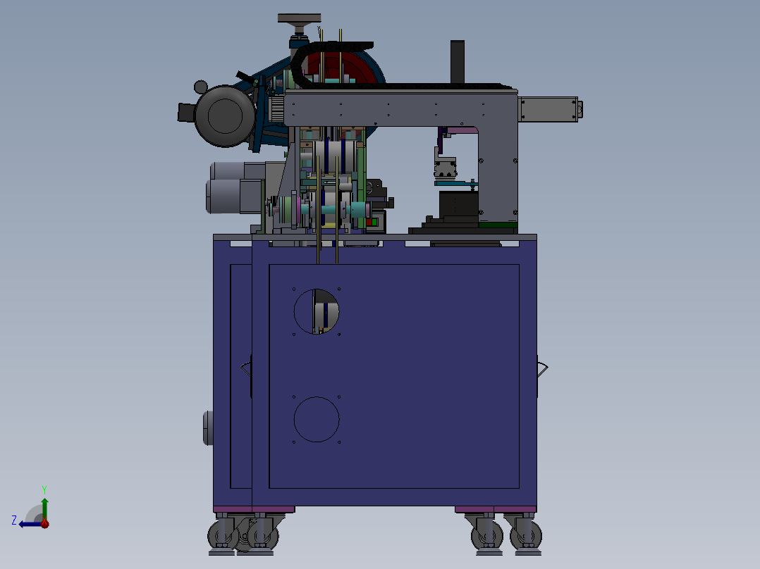 铜箔背胶铜片背胶右视图