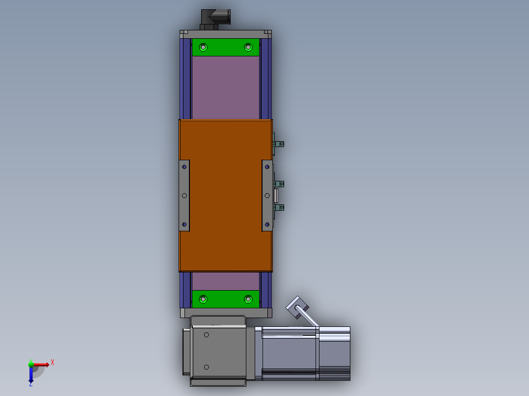 MCB同步带全封闭MCB10-LU-200W俯视图