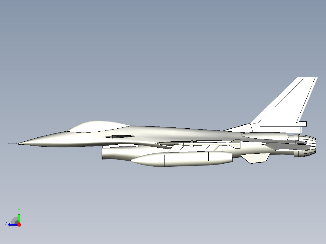 F-16右视图