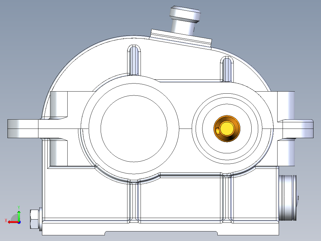 3D减速机-igs后视图