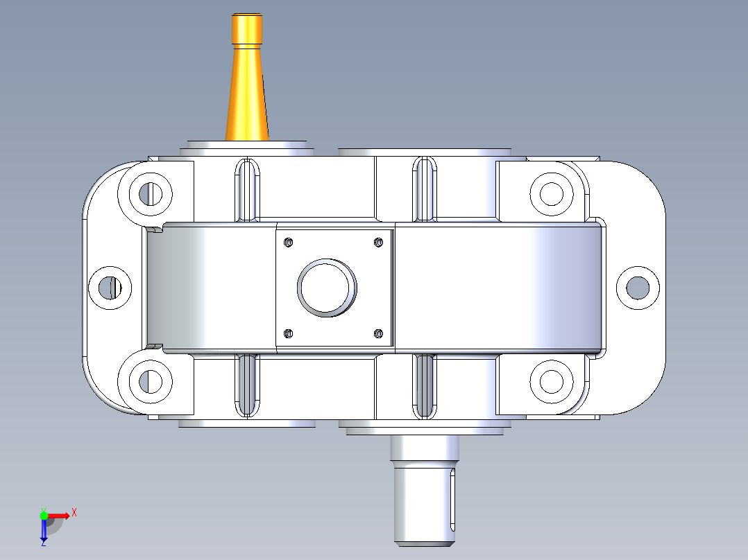 3D减速机-igs俯视图