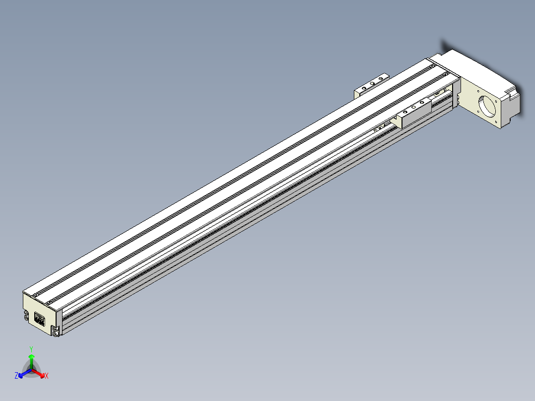 TPA-KNR-60E-1205C-L600A1-MR-P10-N3线性模块铝制底座主视图
