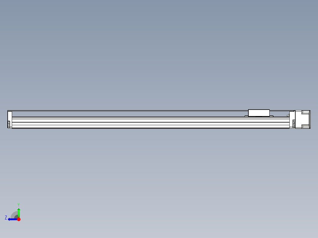 TPA-KNR-60E-1205C-L600A1-MR-P10-N3线性模块铝制底座右视图
