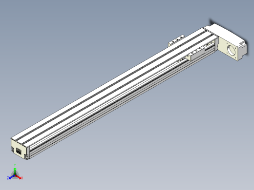 TPA-KNR-60E-1205C-L600A1-MR-P10-N3线性模块铝制底座正等轴测缩略图