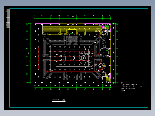 篮球馆体育照明平面图