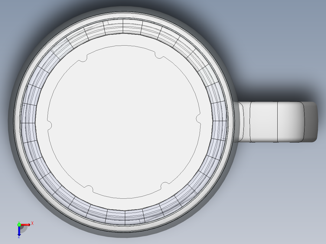 瓶盖、盖子(48)俯视图