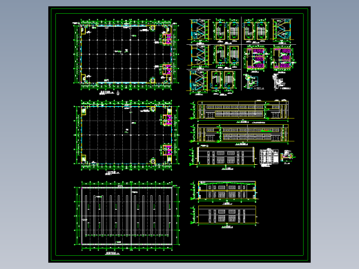 二层车间建筑施工图