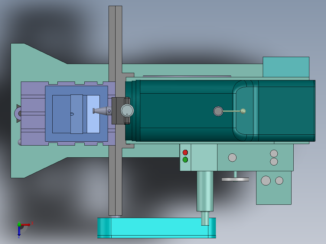 牛头刨床sw13可编辑俯视图