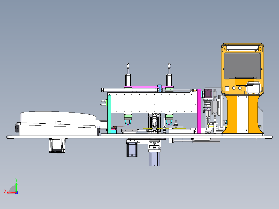 电感自动包胶带机sw22可编辑后视图