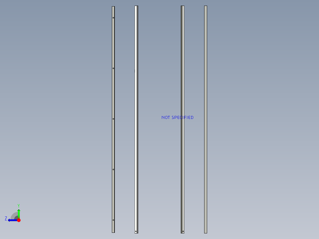 立式燃烧器右视图
