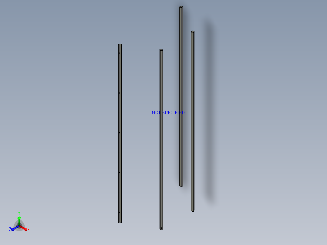 立式燃烧器正等轴测图
