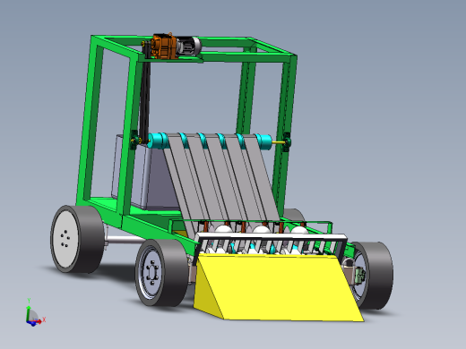 水稻起苗机苗盘分离机设计