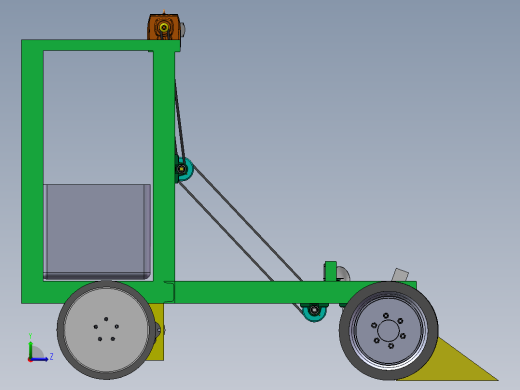 水稻起苗机苗盘分离机设计左视缩略图