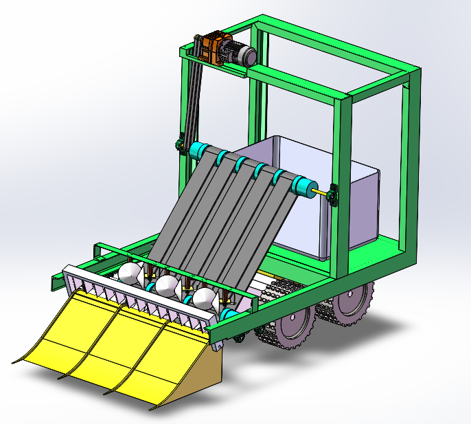 水稻起苗机苗盘分离机设计