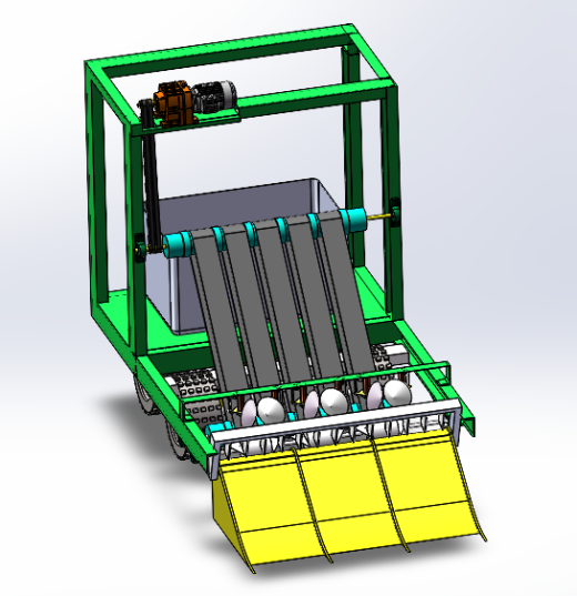 水稻起苗机苗盘分离机设计缩略图