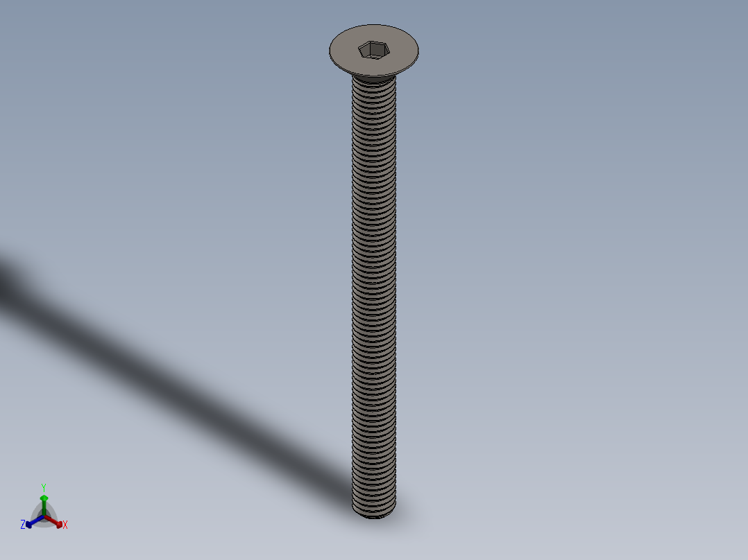 Screw_ISO_10642_M10x130_A2.SLDPRT正等轴测图