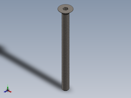 Screw_ISO_10642_M10x130_A2.SLDPRT正等轴测缩略图