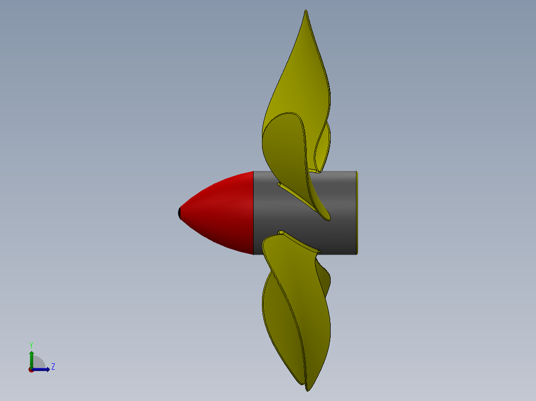 螺旋桨(67)左视图
